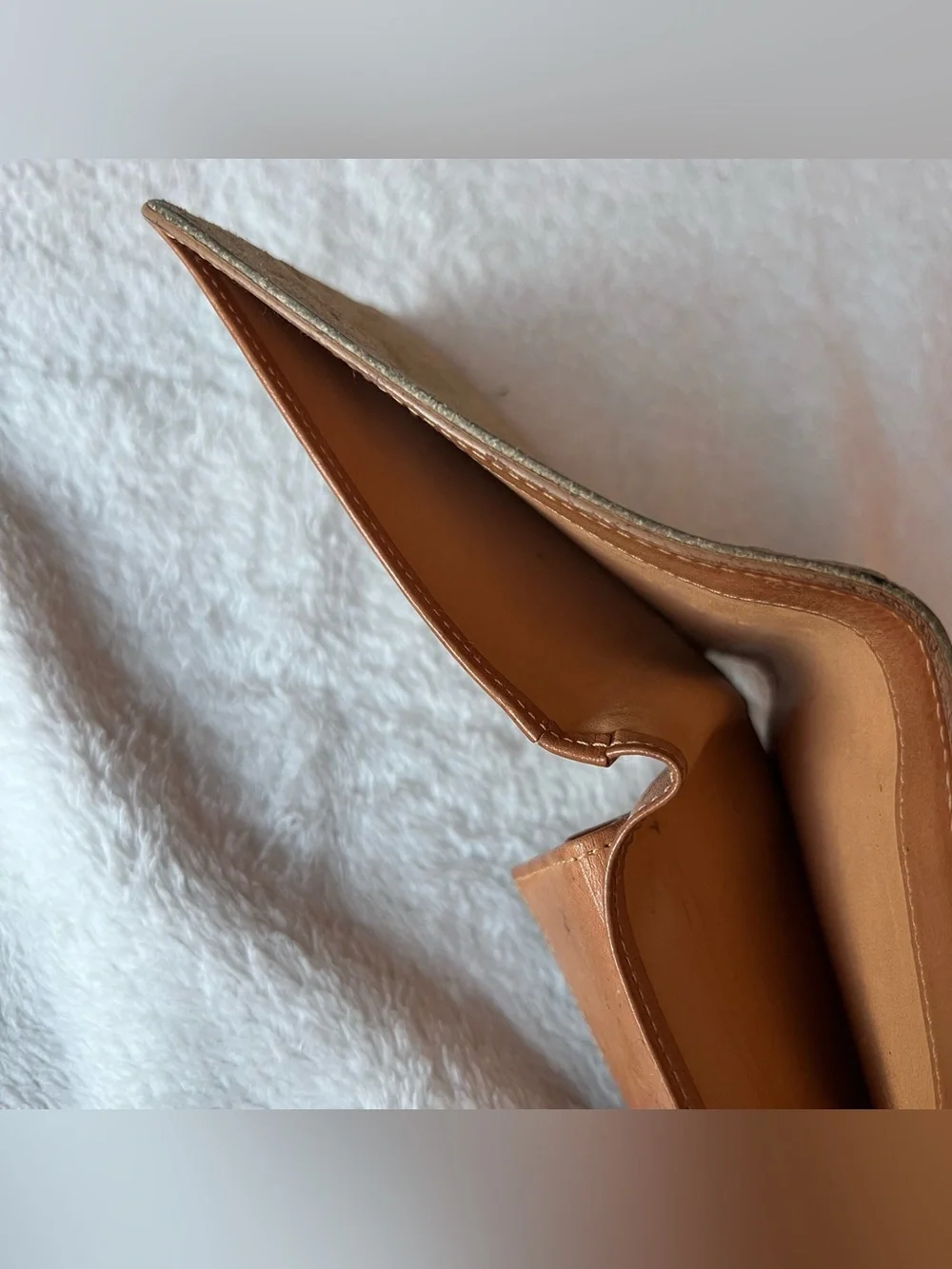Celine Macadam Suede BiFold Wallet Cream